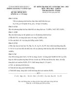 Đề thi + đáp án HK I Hóa học 9_Q.3