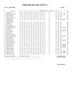 KQ HỌC TẬP HKI NH: 2011- 2012 LỚP 9A2