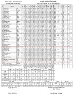 Bảng điểm tổng hợp 7A3