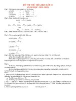 ĐỀ THI THỬ HÓA 11 ( 2011- 2012)