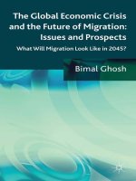 ghosh - the global economic crisis and the future of migration; issues and prospects (2013)