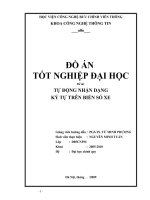 Tư động nhận dạng ký tự trên biển số xe