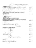 Đáp án Vật lý 9 HKI năm học 2011-2012