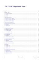 Tổng hợp 100 câu hỏi kiểm tra TOEIC