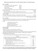 Đáp án Ngữ văn 8 HKI 2011-2012