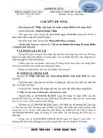 Chuyên đề số 02 HK1 năm 2011 - 2012