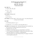 Đề Thi Toán 9 học kỳ I   11-12