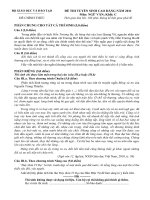 Đề thi ĐH-CĐ khối C năm 2011