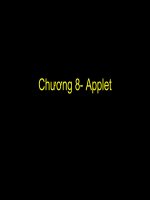 Lập trình java căn bản - chương 8 - applet