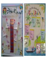 Trang trí báo tuòng.