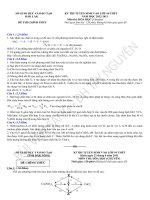 đề tuyển sinh và đáp án vào lớp 10 chuyên hoá tham khảo bồi dưỡng