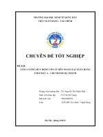 tăng cường huy động vốn từ bên ngoài tại nhtmcp bắc á – chi nhánh hà thành