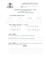 De kiem tra giua ky II nam hoc 20092010