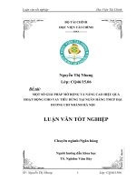 một số giải pháp mở rộng và nâng cao hiệu quả hoạt động cho vay tiêu dùng tại ngân hàng tmcp đại dương chi nhánh hà nội