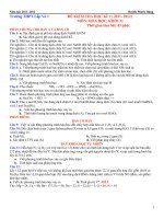 Đề Thi HK 1  Hóa 11