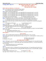 Đề Thi HK 1  Hóa 11 (bo sung)