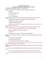 Hệ thống câu hỏi thuế GTGT có đáp án