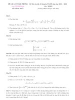 Giải đề chuyên Toán Hải phòng 2011