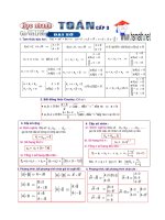 công thức toán THPT