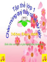 ĐẠO DỨC 1- CẢM ƠN & XIN LỖI