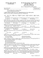 Đề thi thử đại học môn Hóa học trường chuyên Nguyễn Huệ 2011 lần 2