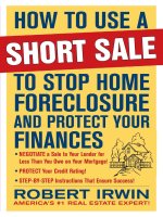 irwin - how to use a short sale to stop home foreclosure and protect your finances (2009)