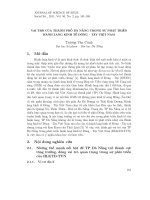 Vai trò của Thành phố Đà Nẵng trong sự phát triển hành lang kinh tế Đông - Tây Việt Nam