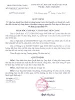 Quy chế nâng lương trước hạn cho CB-GV tỉnh Tiền Giang