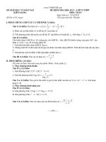 Đề thi HKI Toán_Sở GD&ĐT KG thi ngày 15/12/2011