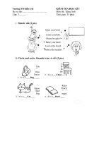 Đap an Test LET''''S GO 1A, 1B, 2A HK I