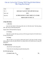 Giáo án :Lịch sử lớp 7(Trường THCS:Nguyễn Bỉnh Khiêm) “Đắc Nông,Hoài Hương”