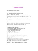 Tiếng Anh cho người bắt đầu  English for beginer