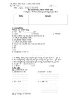 ĐỀ KIỂM TRA HỌC KÌ I (4 MÔN )