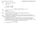 Đề hk1 Chuyên Trần Đại Nghĩa Tp.HCM 2011-2012 (khá hay)