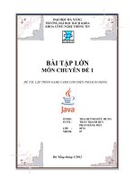 Đề tài lập trình game caro cho điện thoại di động