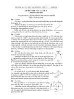đề thi olympic vật lý nghệ an 2010-2011