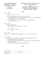 De B va Dap an Toan Thi HKI nam 2011-2012