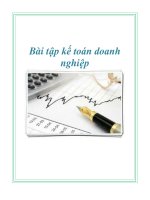 Bài tập kế toán doanh nghiệp
