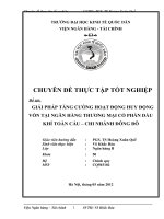 giải pháp tăng cường hoạt động huy động vốn tại ngân hàng thương mại cổ phần dầu khí toàn cầu – chi nhánh đông đô