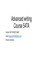 Thực hành viết nâng cao