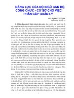 Năng lực đội ngũ CBQL