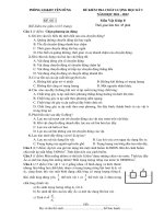 Đề thi HK I (Vật lý 8)