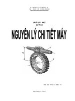 Bài giảng nguyên lý máy Trần Ngọc Nhuần