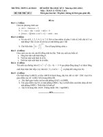 Đề thi thử số 2 HKI 11NC 2011