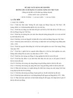 Dữ liệu ngân hàng đề thi môn đường lối cách mạng của đảng cộng sản việt nam