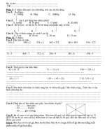 Phiếu ôn Toán cuôi HKI