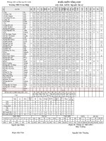 Bảng điểm tổng hợp 6A6