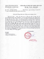 Góp ý chuyên môn (gửi về Phòng GD chậm nhất sáng20/12/2011)