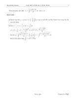 TÍCH PHÂN ĐẶC BIỆT