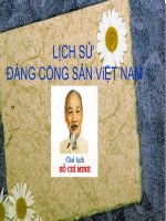 LỊCH SỬ ĐẢNG CỘNG SẢN